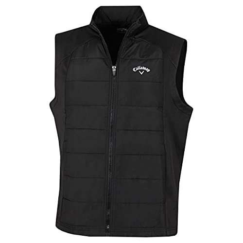 Callaway Golf Herren Full Zip Puffer Weste - Kaviar - L von Callaway Apparel