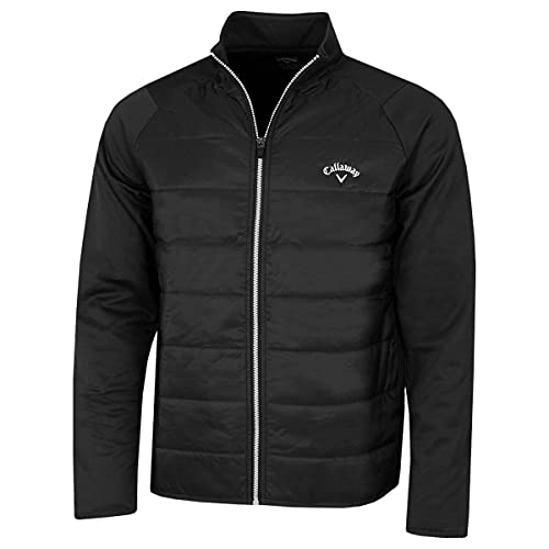 Callaway Golf Herren Langarm Mixed Media Jacke - Caviar - XXXL von Callaway Apparel