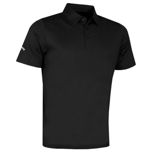 Callaway Herren Emea Ss Solid Polo Polohemd, Caviar, M von Callaway