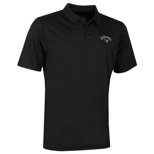 Callaway Golf Herren-Turnier Opti-Dri Links Logoshirt - Kaviar - L von Callaway Apparel