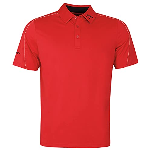 Callaway Golf Herren genähte Farbblock Golf-Polo-Hemd - Asphalt - M von Callaway Apparel