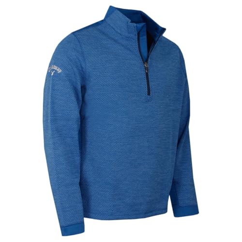 Callaway Golf Mens Hex Texturierter Thermo-Fleece- Hawaiianische Brandung - M von Callaway Apparel