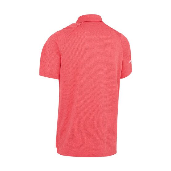 Callaway HEATHERED JACQUARD Halbarm Polo rot von Callaway