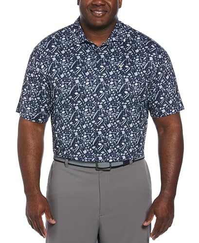 Callaway Herren Kurzarm Allover Tropical Cocktail Print von Callaway