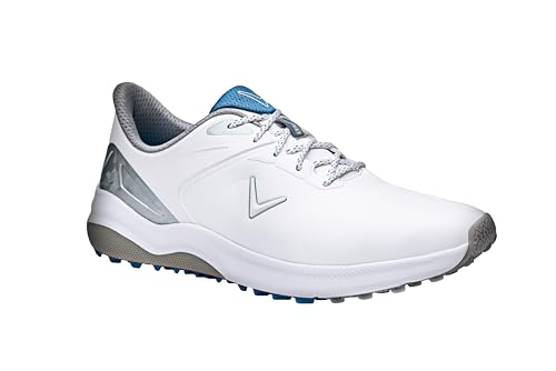 Callaway Herren Lazer Golfschuh, Weiß Silber, 42.5 EU von Callaway