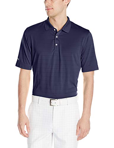 Callaway Herren Opti-Dri Golf-Poloshirt, kurzärmelig Golfhemd, Peacoat, XXL von Callaway