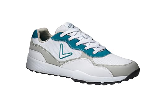 Callaway Herren The '82 Golfschuh, Weiß, Grau, Aqua, 48 EU von Callaway