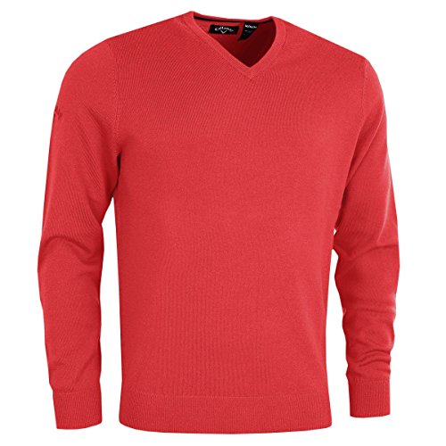 Callaway Herren V-Neck Merino Sweater mädchen Pullover, Rot (Rojo 600), Medium von Callaway