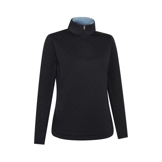 Callaway LS 1/4 ZIP QUILTED KNIT LAYER schwarz von Callaway