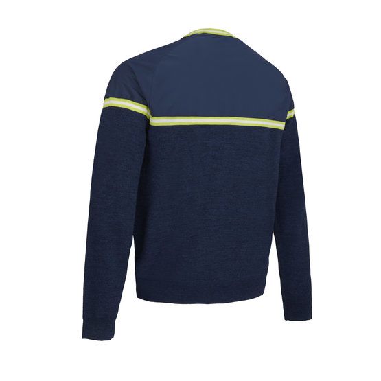 Callaway MIXED MEDIA SWEATER Pullover Strick blau von Callaway