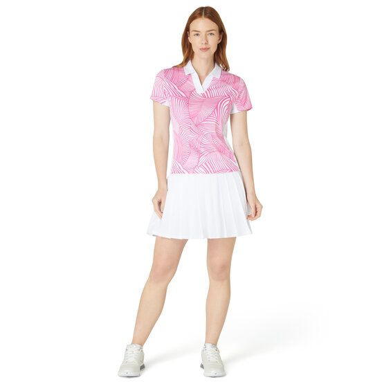 Callaway Stencil Floral Halbarm Polo pink von Callaway
