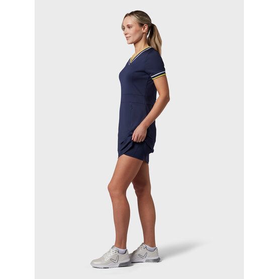 Callaway V-NECK COLORBLOCK Halbarm Kleid navy von Callaway