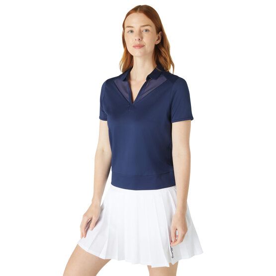 Callaway Waist Length Mesh Detail Halbarm Polo navy von Callaway