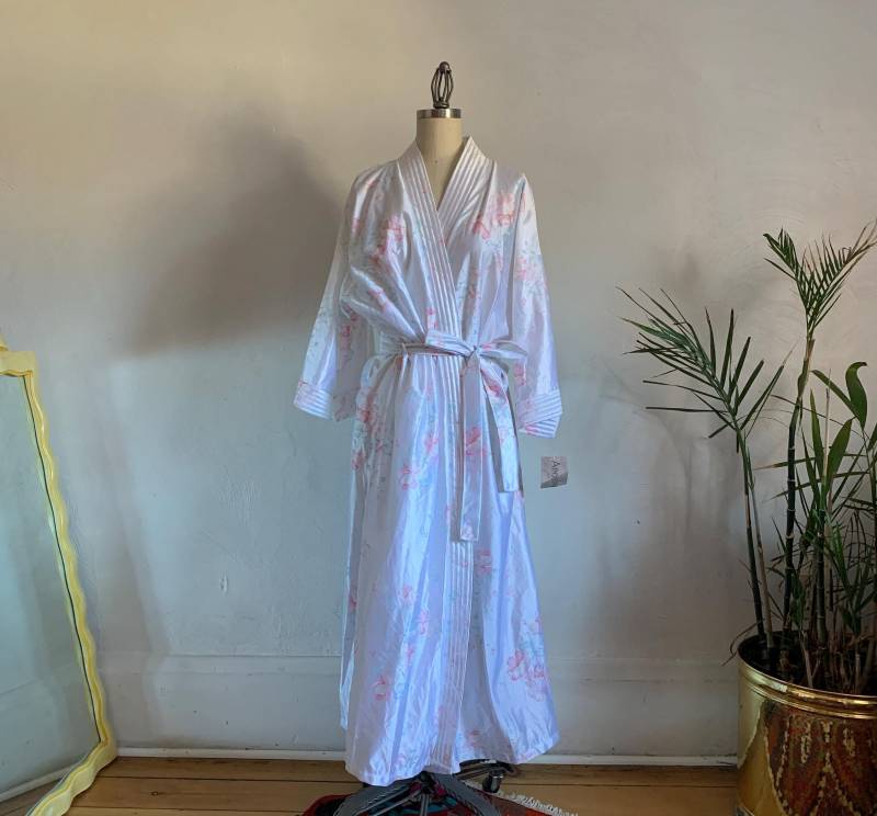 1980Er Jahre Dainty Floral Robe. Deadstock Neu Mit Etikett Apostroph. - Groß/Extra Groß von Calligramme