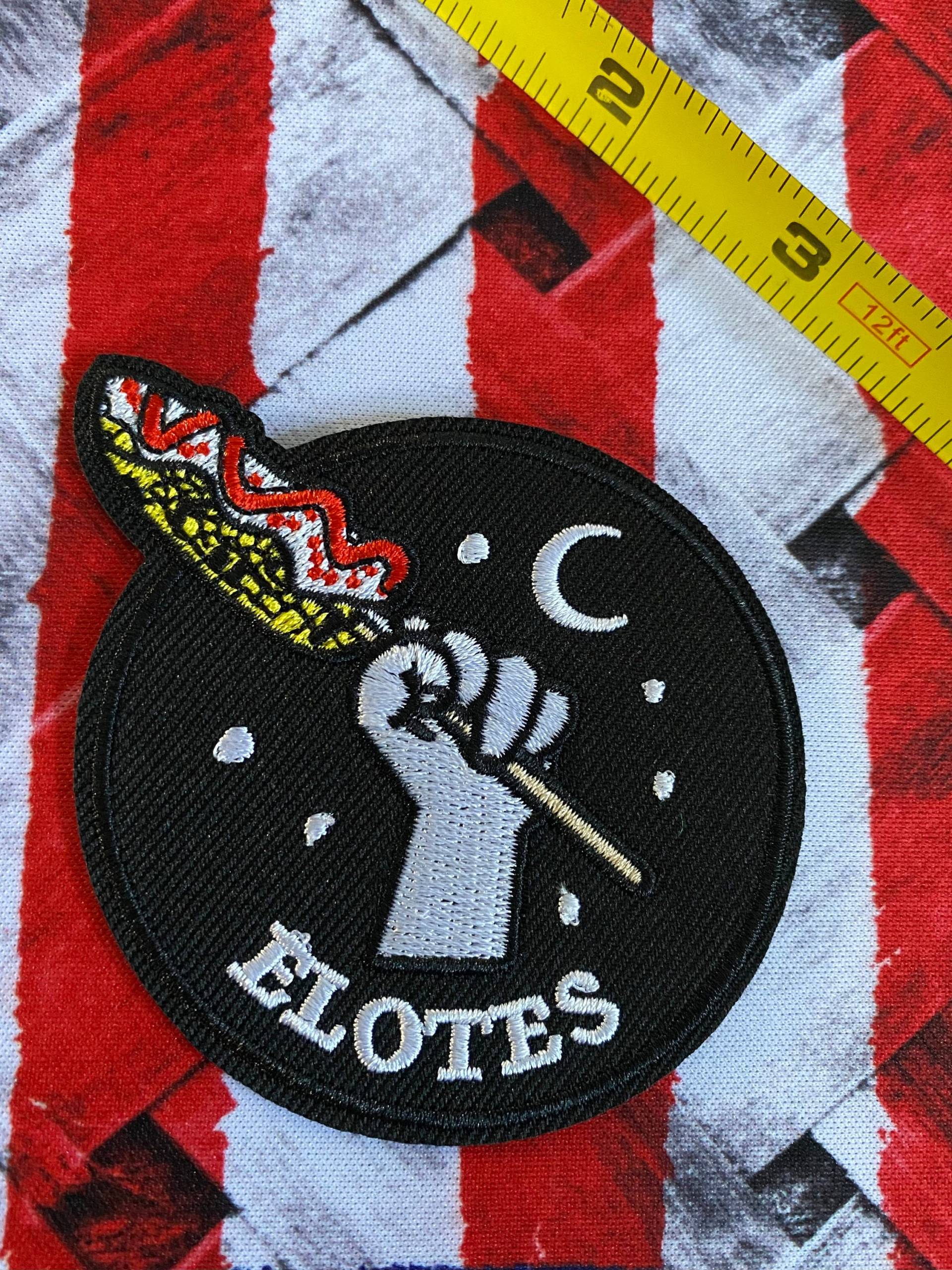 Bügel Patch Bestickter Aufnäher Custom - Tücher Punk Vintage 1x Elotes von CallumKingWorkshop