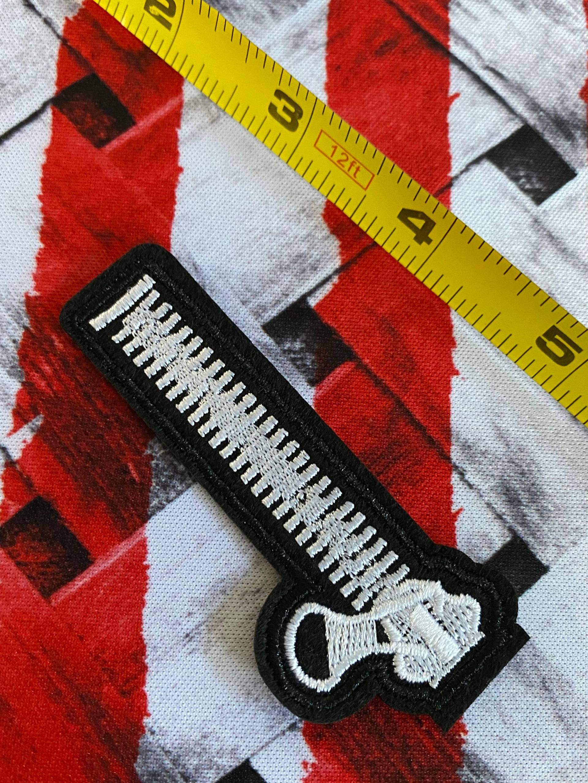 Bügel Patch Bestickter Aufnäher Custom - Tücher Punk Vintage 1x Reißverschluss von CallumKingWorkshop