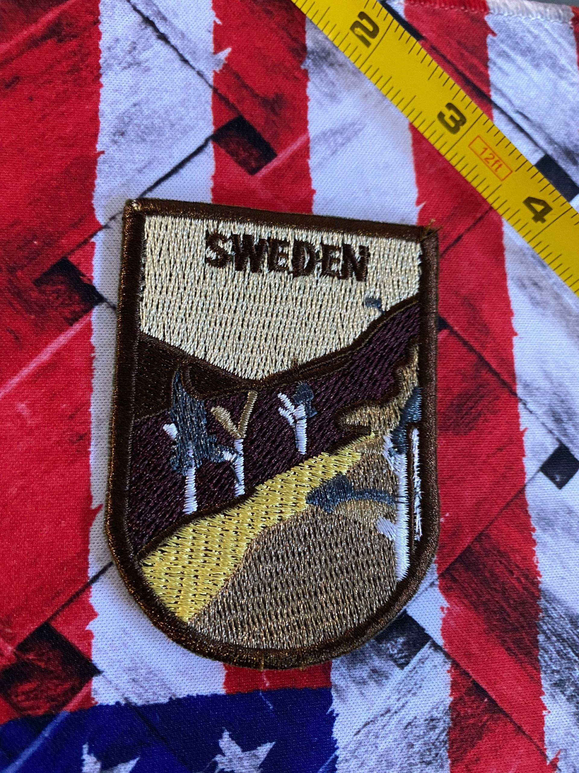 Bügel Patch Bestickter Aufnäher Custom - Tücher Punk Vintage 1x Schweden von CallumKingWorkshop