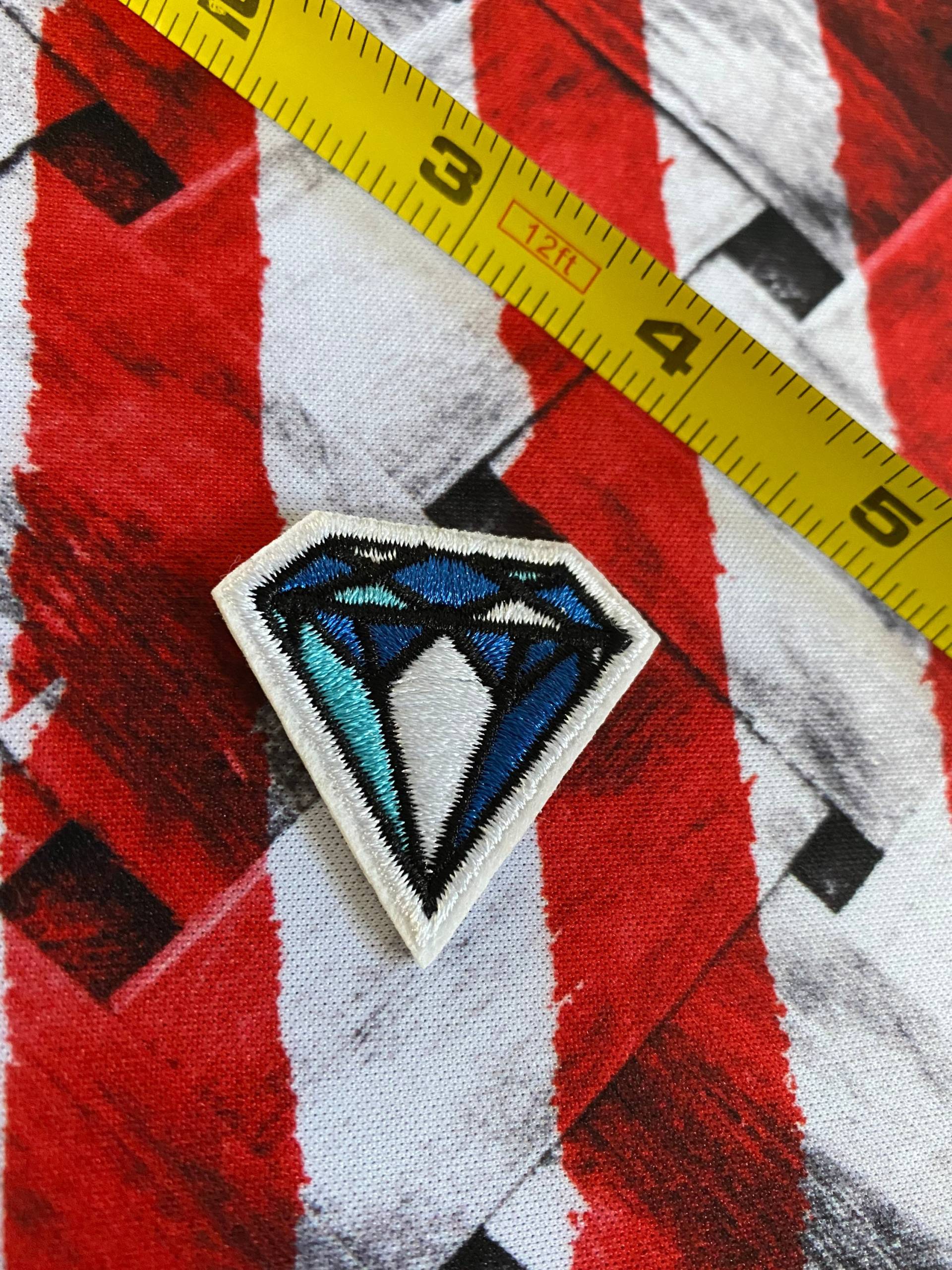 Tiny Iron On Patch Bestickter Aufnäher Custom - Tücher Punk Vintage 1x Diamant von CallumKingWorkshop