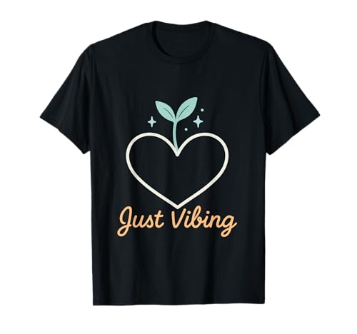 Low Stakes Social Heart Sprout Kind Internet Ästhetische Vibes T-Shirt Low Stakes Social Heart Sprout Kind Internet Ästhetische Vibes T-Shirt von Calm Scroll Club Empathy Online Slow Media Studios