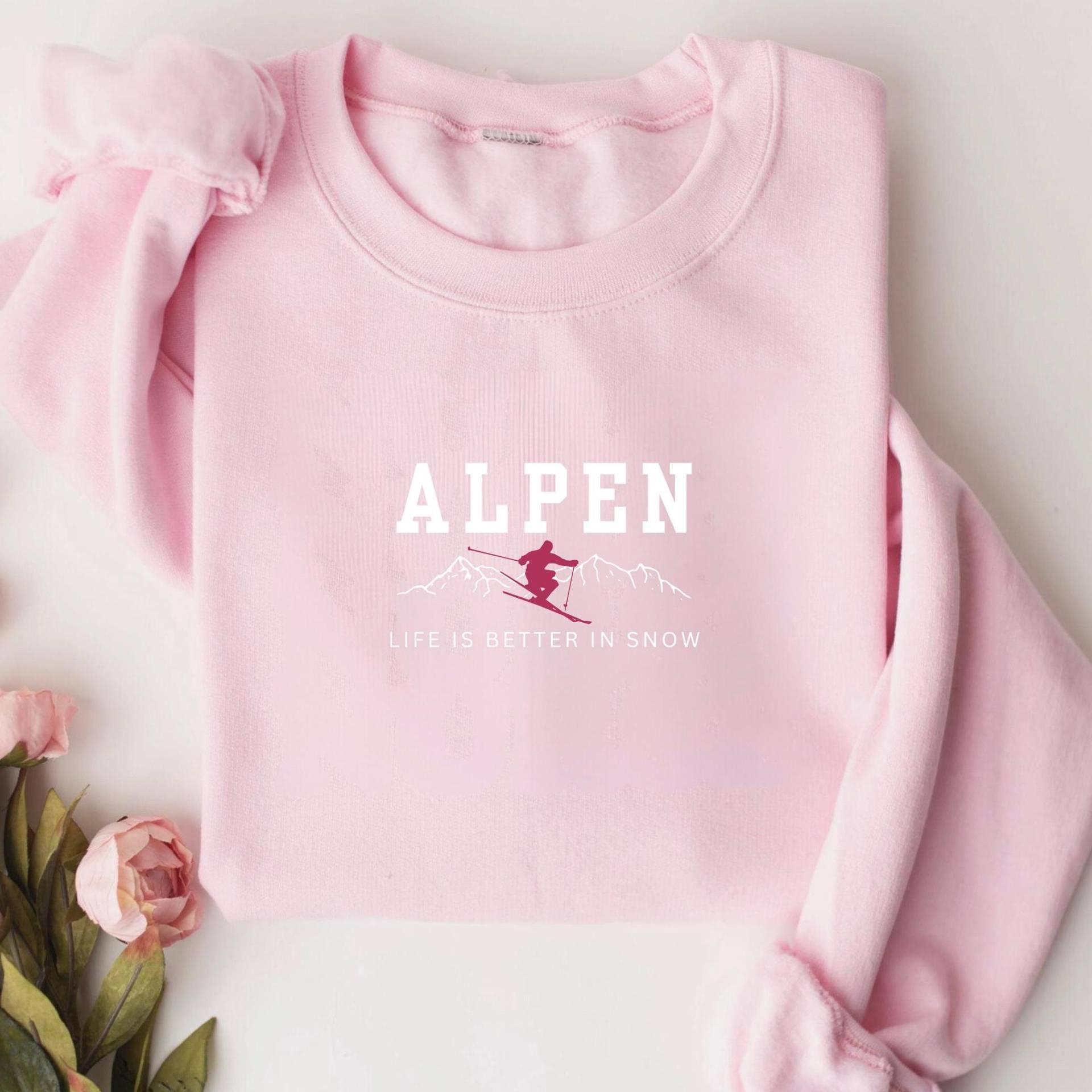 Alpen Apres Ski Outfit Sweatshirt, Winter Mountain Snowboard Pullover, Ski, Lover Shirt Geschenk, Skiurlaub Sport Pulli, Skiclub von CalmetCharme