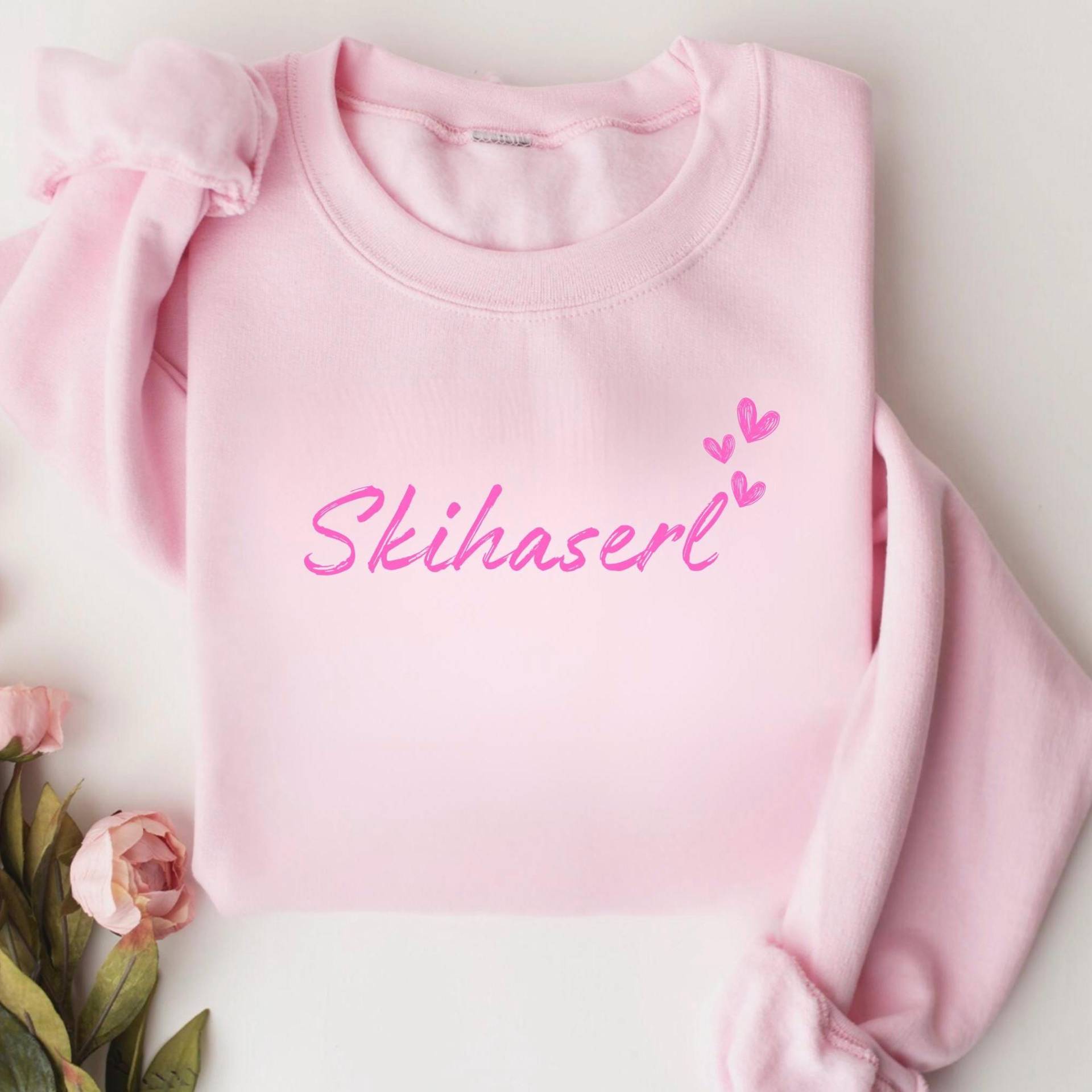 Skihaserl Sweatshirt, Skiurlaub Sweatshirt Für Frauen, Mädels Ski Trip Pullover, Freundinnen Hoodie, Berg Pullover von CalmetCharme