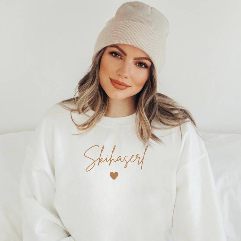 Skihaserl Sweatshirt, Skiurlaub Sweatshirt Für Frauen, Mädels Ski Trip Pullover, Freundinnen Hoodie, Berg Pullover von CalmetCharme