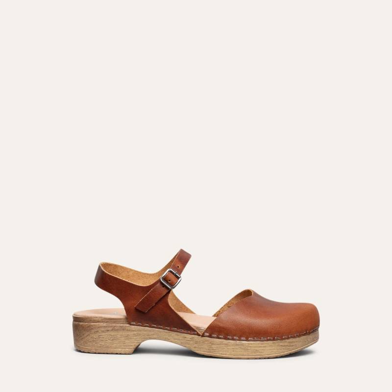 Mary Jane Reich Braun Leder Clog-Diana Braun, Calou Stockholm von CalouStockholmCo