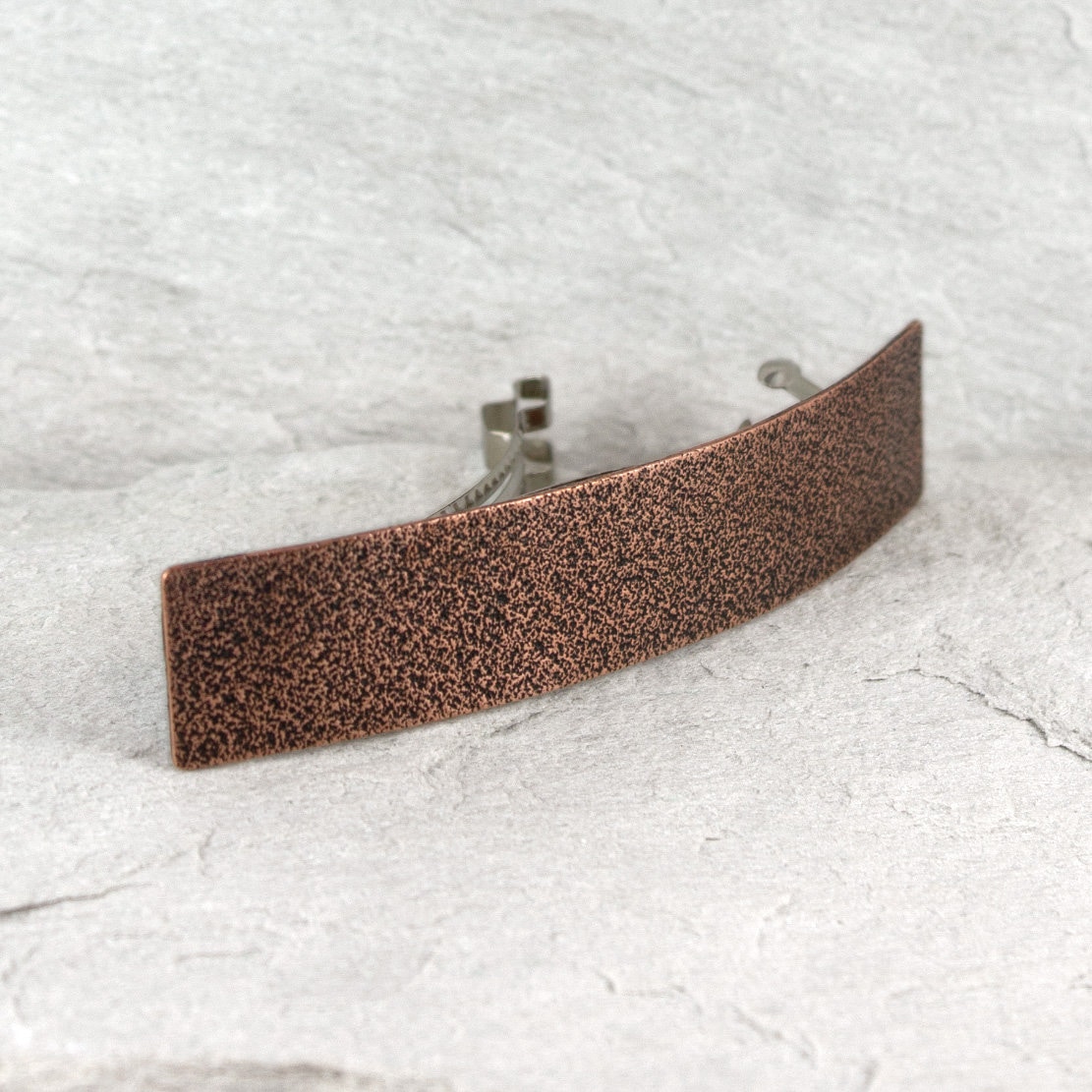 Handgemachte Kupfer Haarspange - Rustikale Metall Haarspange. "Sand' Von Caltha von CalthaJewelry