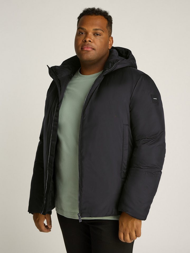 Calvin Klein Big&Tall Outdoorjacke BT_NON QUILT PADDED HOOD JACKET in Großen Größen mit Logopatch von Calvin Klein Big&Tall