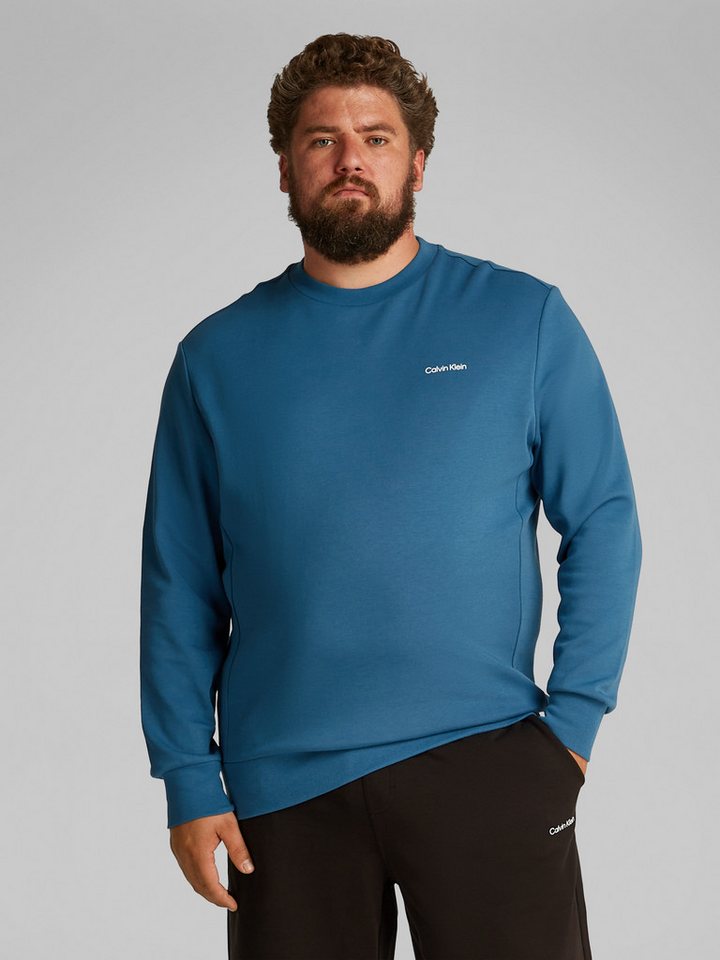 Calvin Klein Big&Tall Sweatshirt BT_MICRO LOGO REPREVE SWEATSHIRT in Großen Größen, mit Logoschriftzug von Calvin Klein Big&Tall