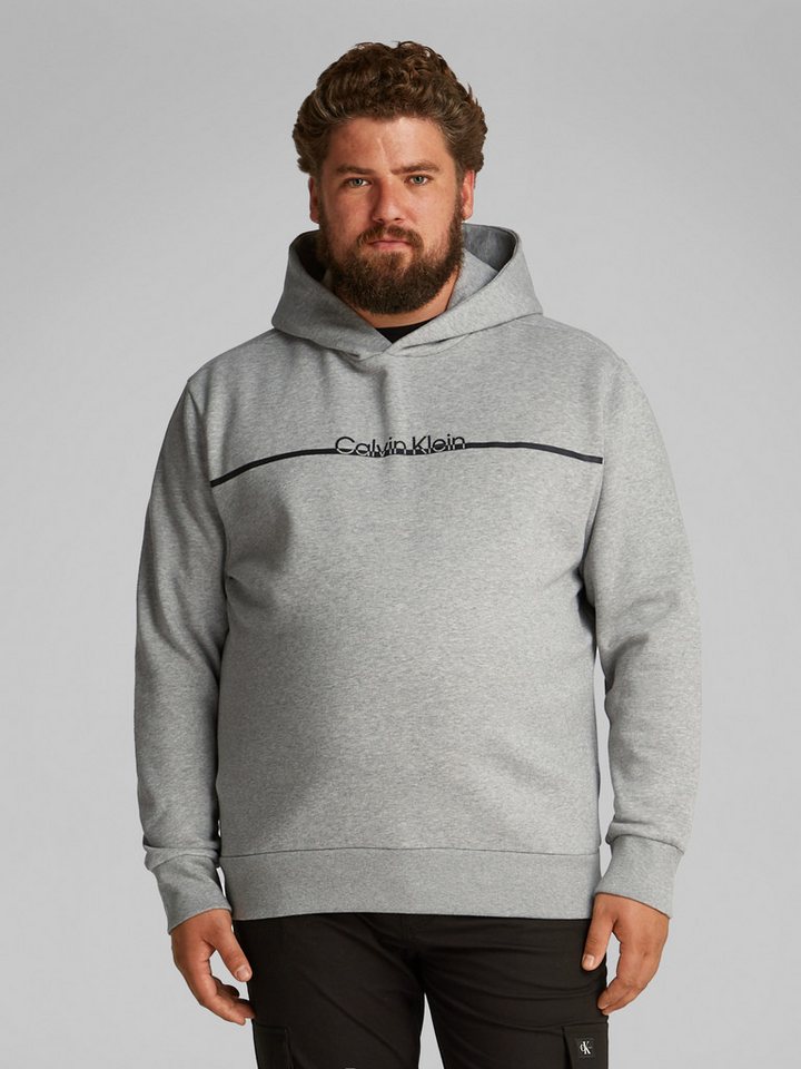 Calvin Klein Big&Tall Sweatshirt BT_SPLIT LINE LOGO HOODIE in Großen Größen mit Logoprint von Calvin Klein Big&Tall