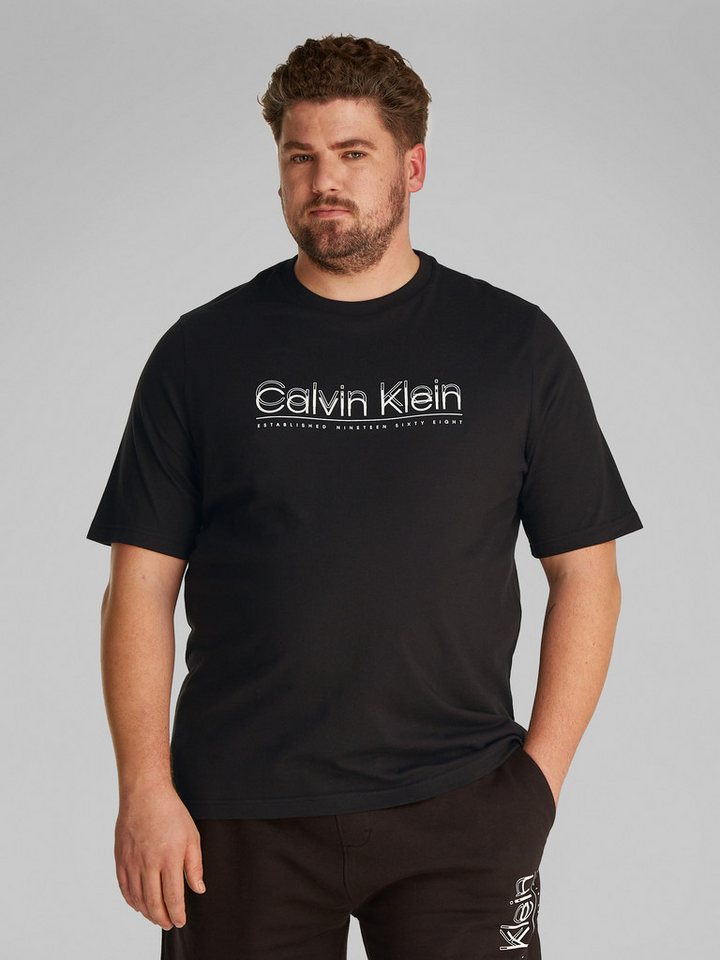 Calvin Klein Big&Tall T-Shirt BT_CP-DOUBLE LOGO T-SHIRT in großen Größen von Calvin Klein Big&Tall