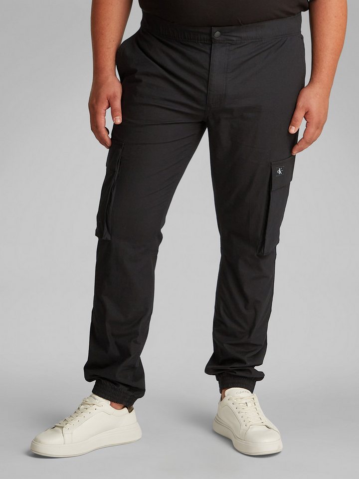 Calvin Klein Jeans Plus Cargohose PLUS SKINNY CARGO in Großen Größen, Logo-Patch von Calvin Klein Jeans Plus