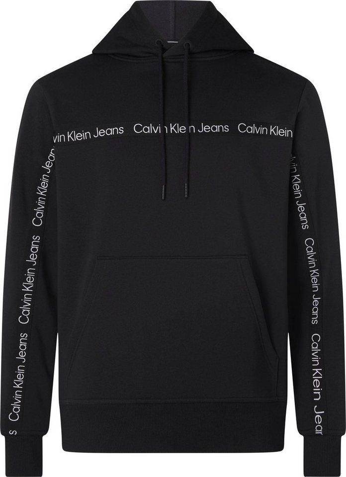 Calvin Klein Jeans Plus Hoodie mit Logostickereien vorne auf der Brust und an den Ärmeln von Calvin Klein Jeans Plus