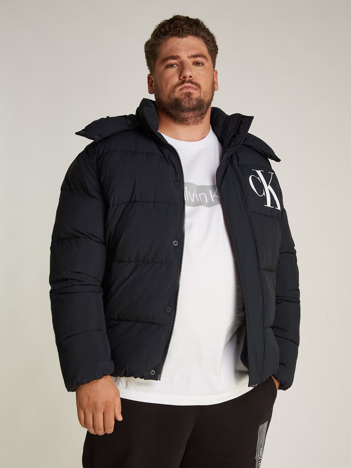 Calvin Klein Jeans Plus Outdoorjacke Plus Essentials Non Down Jacket in Großen Größen mit Logoprägung von Calvin Klein Jeans Plus