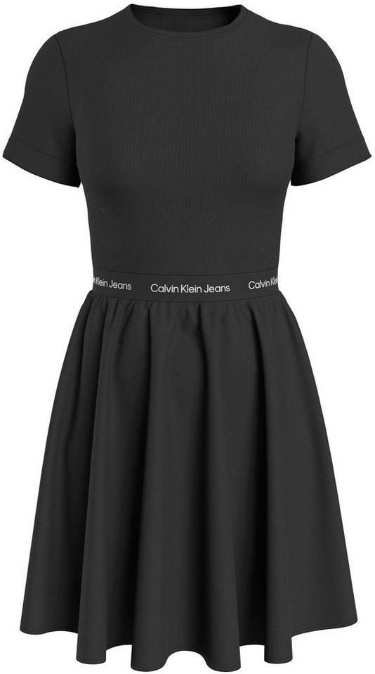 Calvin Klein Jeans Plus Skaterkleid PLUS LOGO ELASTIC SS DRESS Große Größen von Calvin Klein Jeans Plus