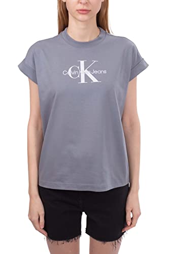 Calvin KLEIN Jeans - Women's Oversize T-Shirt with Cuffed Sleeves - Size S von Calvin Klein Jeans