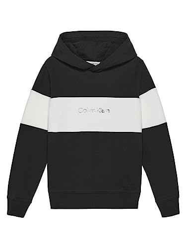 Calvin Klein COLOR BLOCK HOODIE, schwarz(black), Gr. 100 von Calvin Klein Jeans