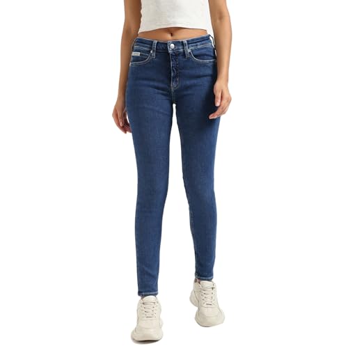 Calvin Klein Jeans Damen Mid Rise Skinny J20j224020 Enganliegend, Denim (Denim Medium), 26W / 30L von Calvin Klein