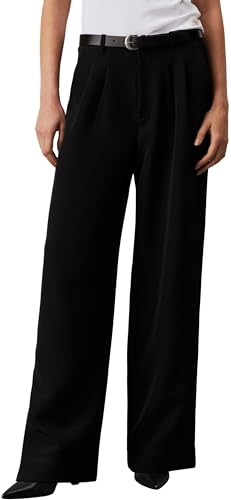 Calvin Klein Jeans Damen Stretch Crepe Straight Pant J20j224966 Andere Freizeithosen, Schwarz (Ck Black), 27W von Calvin Klein