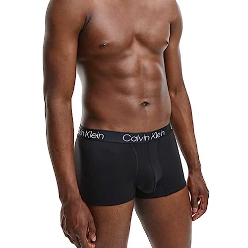 Calvin Klein Herren 3er Pack Boxershorts Trunks Baumwolle mit Stretch, Schwarz (Black), XXL von Calvin Klein Jeans