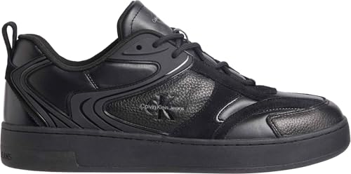 Calvin Klein Herren Cupsole Sneaker Basket Hybrid Schuhe, Schwarz (Triple Black), 43 von Calvin Klein