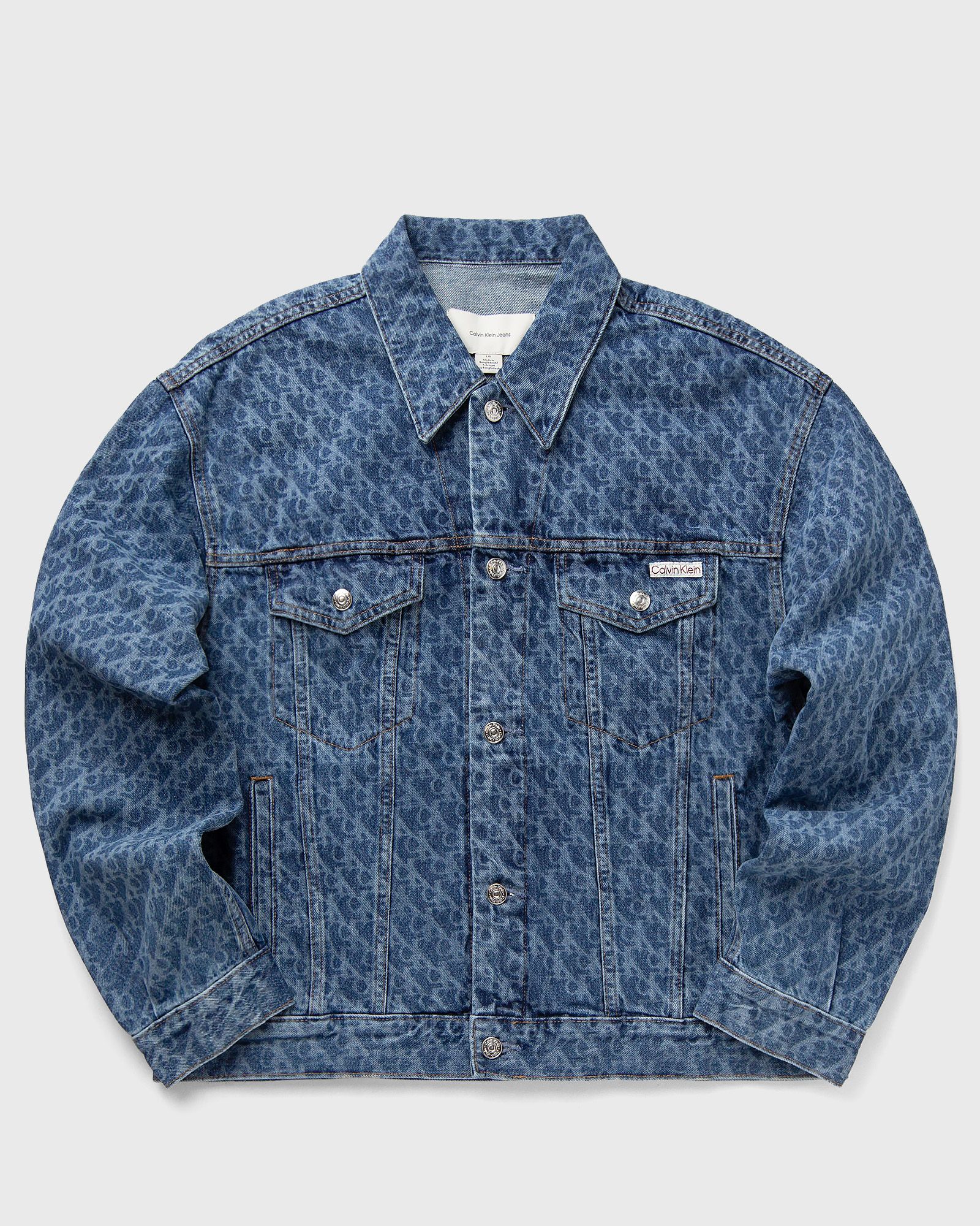 Calvin Klein Jeans 90S MARQUEE AOP TRUCKER JACKET men Denim Jackets multi in Größe:M Calvin Klein Jeans 90S MARQUEE AOP TRUCKER JACKET men Denim Jackets multi in Größe:M von Calvin Klein Jeans