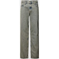 Calvin Klein Jeans Authentic Straight Fit Jeans im Used-Look in Jeansblau, Größe 34/32 von Calvin Klein Jeans