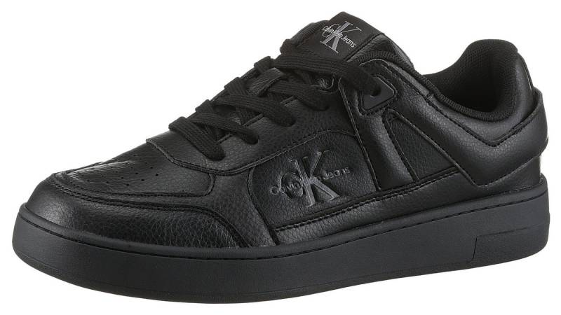 Calvin Klein Jeans BASKET CUP LOW LACEUP TUMBLED Sneaker, Schnürschuh, Freizeitschuh, Basket-Halbschuh mit seitlichem Logo von Calvin Klein Jeans