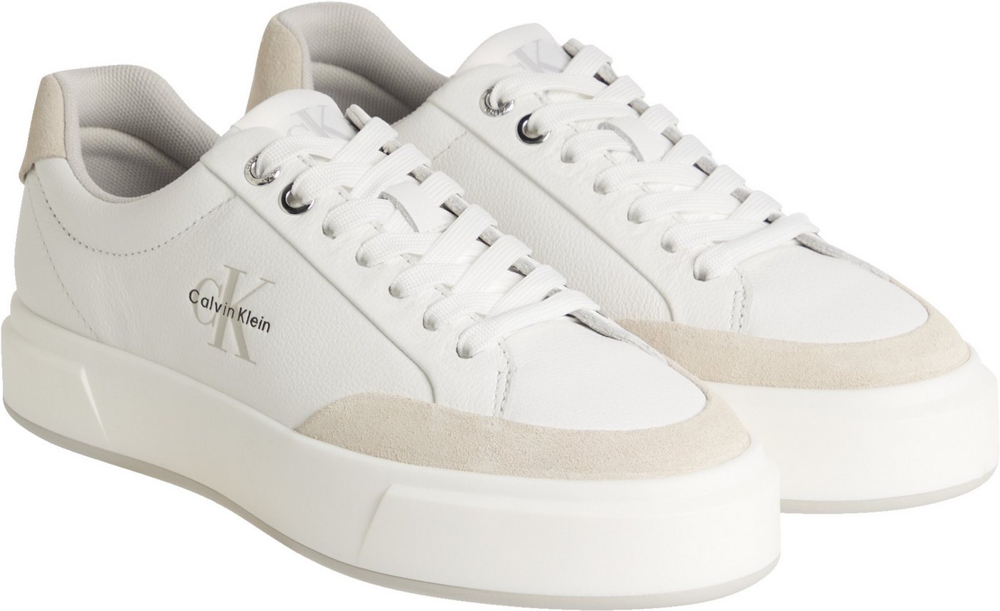 Calvin Klein Jeans BASKET CUPSOLE LACEUP LTH MIX Sneaker Basket-Sneaker, Halbschuh, Schnürschuh mit Plateausohle von Calvin Klein Jeans
