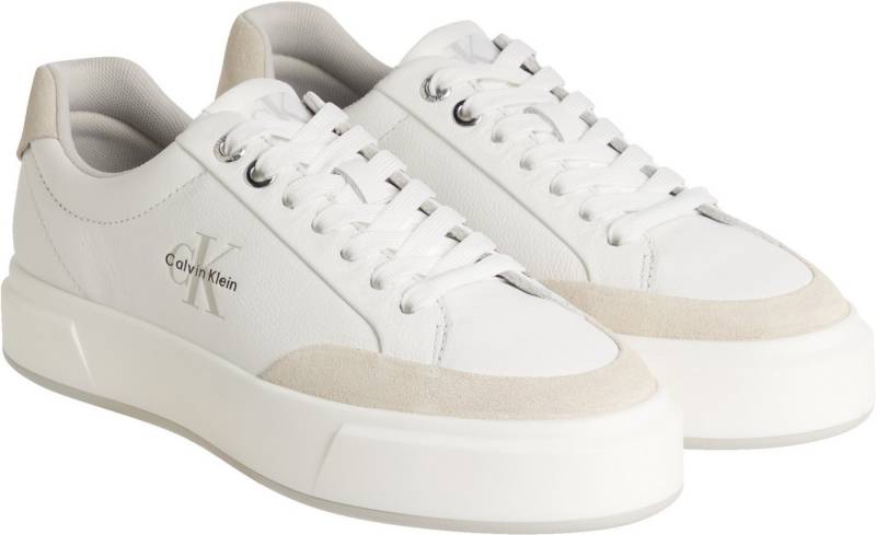 Calvin Klein Jeans BASKET CUPSOLE LACEUP LTH MIX Sneaker Basket-Sneaker, Halbschuh, Schnürschuh mit Plateausohle von Calvin Klein Jeans
