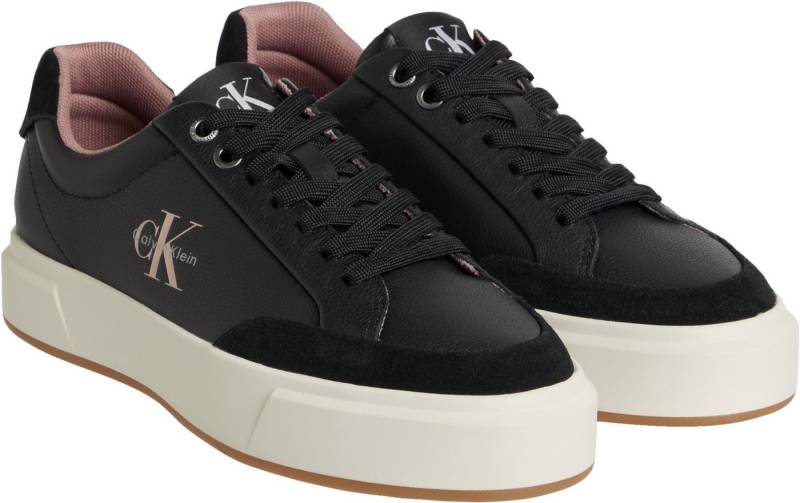 Calvin Klein Jeans BASKET CUPSOLE LACEUP LTH MIX Sneaker Basket-Sneaker, Halbschuh, Schnürschuh mit Plateausohle von Calvin Klein Jeans