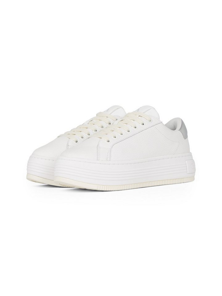 Calvin Klein Jeans BOLD FLATF LOW MIX OHB Plateausneaker, Schnürschuh, Halbschuh, Freizeitschuh mit Fersen-Kontrast von Calvin Klein Jeans