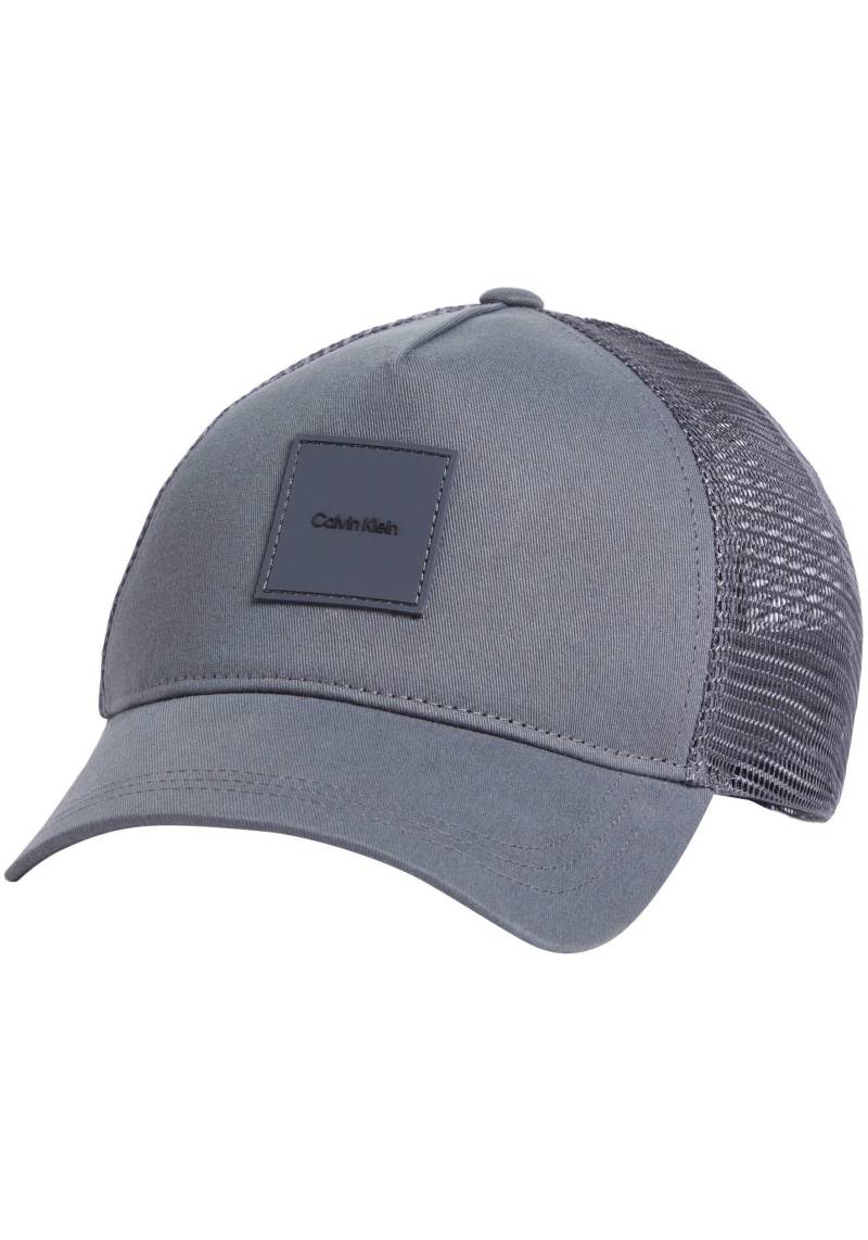 Calvin Klein Jeans Baseball Cap "TONAL PATCH TRUCKER" Klettverschluss, unisex von Calvin Klein Jeans